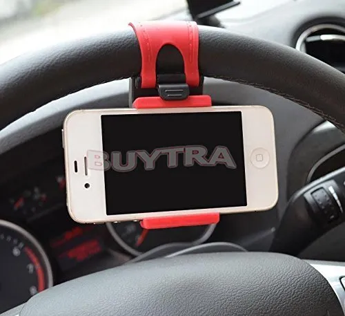 Leader-Star comodo auto volante supporto elastico per iPhone iPod Smart MP4 per GPS