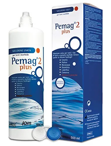 Pemag Plus 2 Soluzione Unica per Lenti a Contatto - 500ml