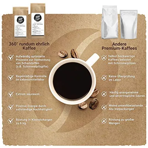 "360 ° Rundum Ehrlich Coffee, ottimizzato per Bulletproof Coffee 500g
