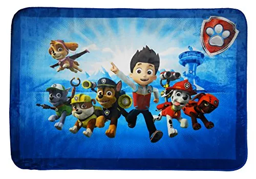 Paw Patrol 530141 - Tappeto Gigante dei Paw Patrol, ultramorbido, Colore: Blu, 180 x 130 x 2 cm