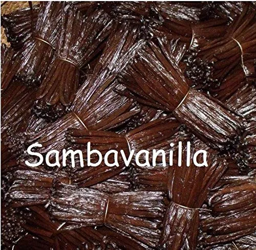 Sambavanilla - Baccelli di vaniglia bourbon del Madagascar, qualità gourmet,17-19 cm x 10 pezzi