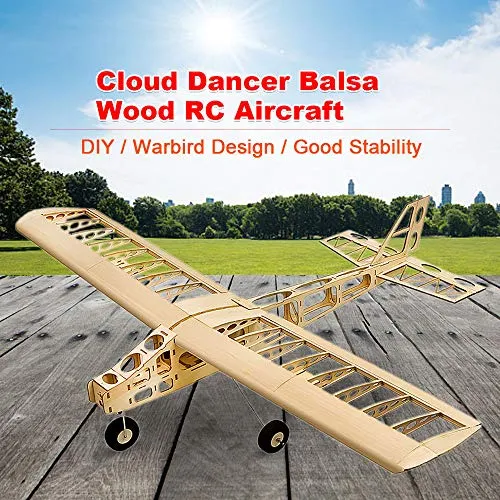 Mobiliarbus T2501 EP Cloud Dancer Training Plane Balsa Wood 1.3m Wingspan Biplano RC Airplane Toy Kit Aerei per DIY