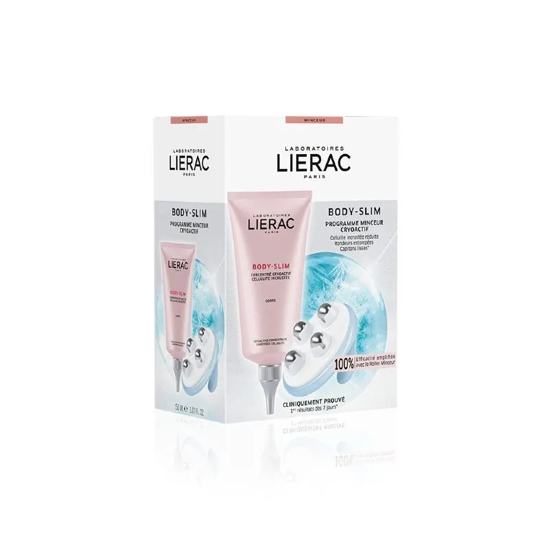 Lierac Body Slim Concentrato Crioattivo Cellulite Resistente 150ml + Massaggiatore