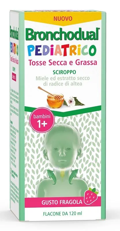 Bronchodual Pediatrico Sciroppo Tosse Secca Grassa Fragola 120ml