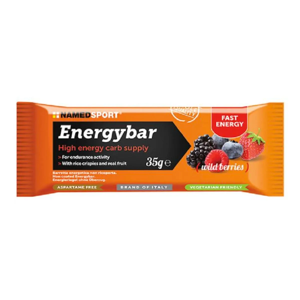  Sport Energybar Fruit Bar Wild Berrie Barretta Proteica 35g