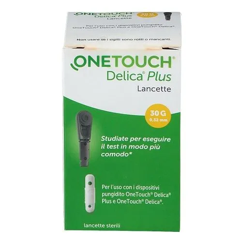 Onetouch Delica Plus Lancette Pungidito Misurazione Glicemia 25 Pezzi