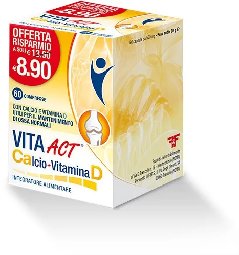 Vita Act Calcio+vitamina D 60 Compresse