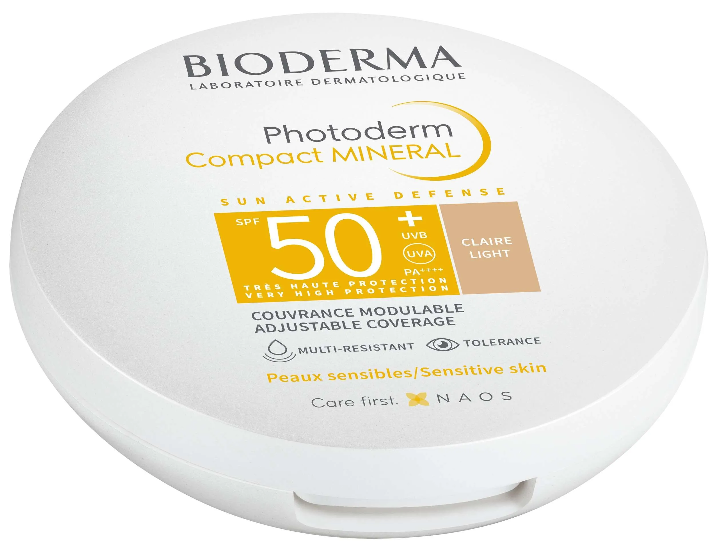 Bioderma Photoderm Compact Mineral Claire Spf 50+ Crema Viso Solare Compatta Uniformante Chiara 10g
