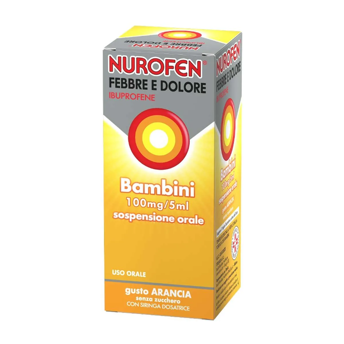  Febbre E Dolore Ibuprofene 100mg/5ml Gusto Arancia 150ml
