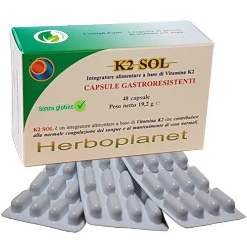  K2 Sol Integratore Ossa 48 Capsule