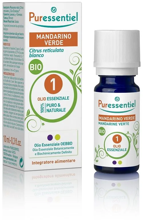  Mandarino Verde Bio Olio Essenziale Integratore 10ml