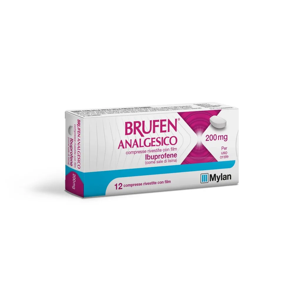  Analgesico Ibuprofene 200mg 12 Compresse Rivestite