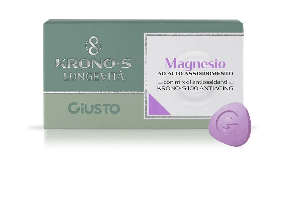 Giusto Kronos Longevità Magnesio Integratore Alto Assorbimento 30 Compresse