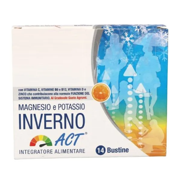 Magnesio E Potassio Integratore Inverno Act 14 Bustine