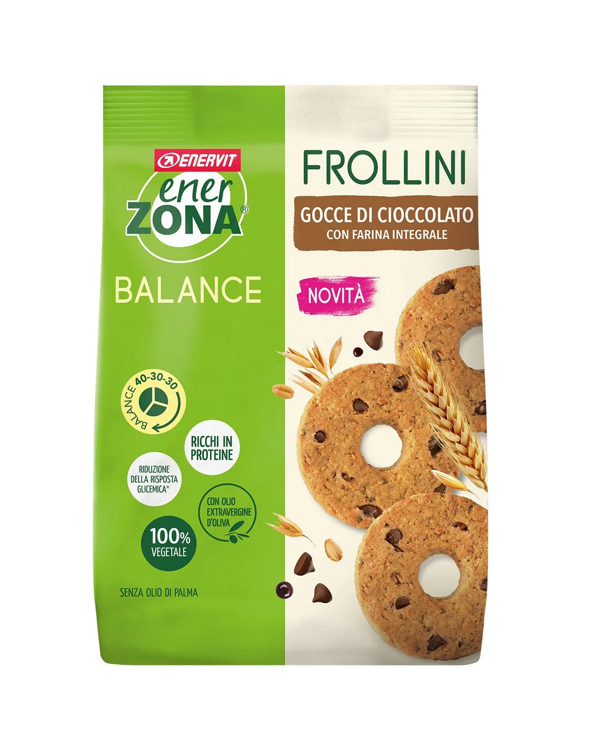 Enerzona Frollini Integrale Gocce Cioccolato 250g