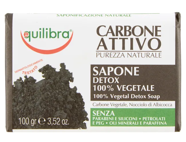  Carbone Attivo Sapone 100% Vegetale 100g