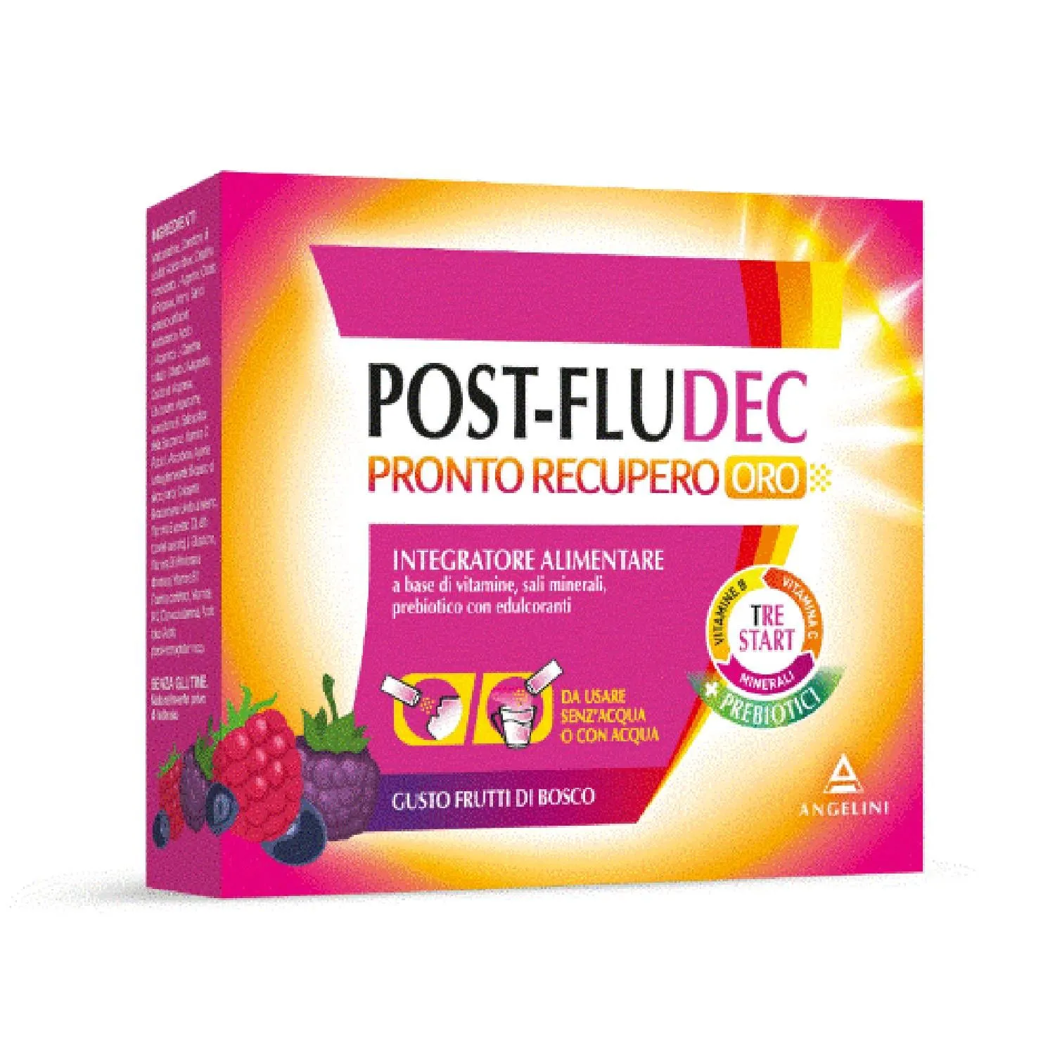 Post-fludec Pronto Recupero Integratore Frutti Di Bosco 12 Bustine