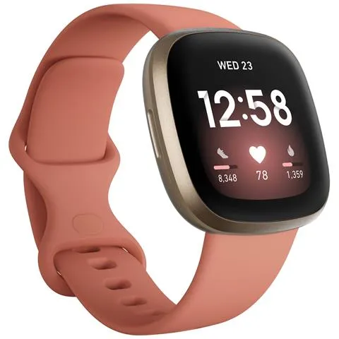 Smartwatch Versa 3 Impermeabile Bluetooth Cardiofrequenza Giroscopio Rosa / Softoro