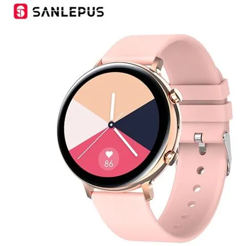Smart Watch Con Chiamate Bluetooth Smartwatch Monitor Per La Pressione Sanguigna Per Android Samsung Apple  orologi Intelligenti (rosa)