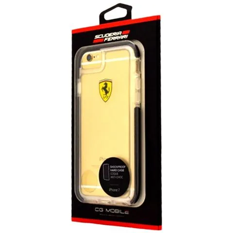 Original Cover Custodia Ferrari Hardcover Custodia Shockproof Feglhcp7bk Iphone 7 Nero