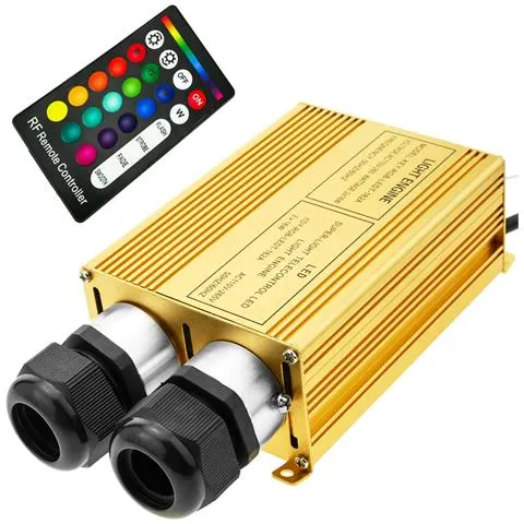 Sorgente di luce a LED per fibra ottica illuminatore 2x16W RGB 20 millimetri RF