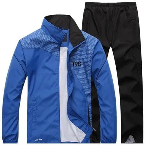 Tute Sportive Da Uomo Tute Larghe, Tute Da Corsa Fitness Primavera / Autunno [ nero / Blu / Xxl]