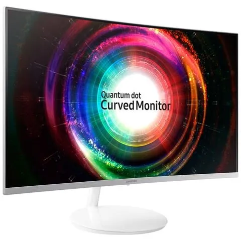 Monitor Curvo C27H711 Monitor Curvo 27’’ Quantum Dot WQHD, 2K per Designer, Cornice Sottile, 2560 x 1440, 4 ms, FreeSync, Mini-DisplayPort, HDMI, Bianco