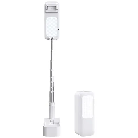 Supporto Per Telefono Portatile Con Luce Di Riempimento Per Selfie Led Dimmerabile Wireless Per Supporto Per Telefono Retrattile Per Video In Diretta