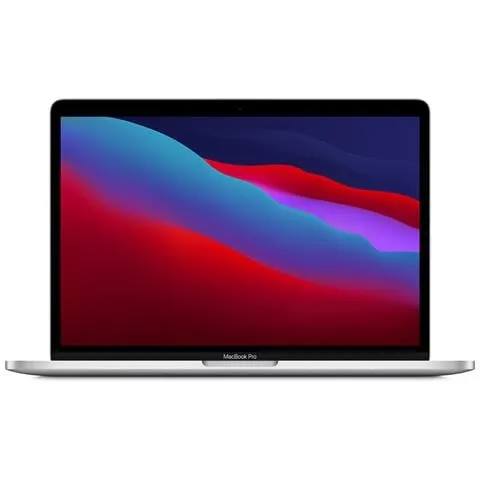 MacBook Pro 13'' con Chip Apple M1 CPU 8-core, GPU 8-core e Neural Engine 16-core. SSD 256 GB, RAM 8 GB, macOS Big Sur - Argento
