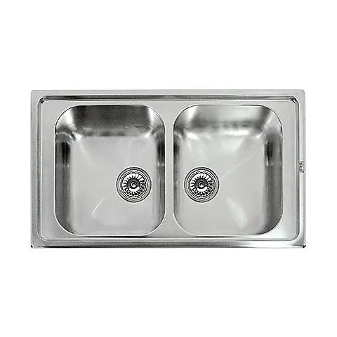 Lav. Inox River 450 86x50 2v Satinato Sacco