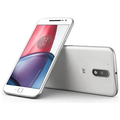 Moto G4 Plus Bianco Dual Sim Display 5.5'' Full HD Octa Core Ram 2GB Storage 16GB +Slot MicroSD WiFi 4G / LTE Doppia Fotocamera 16Mpx / 5Mpx Android 6.0 - Italia