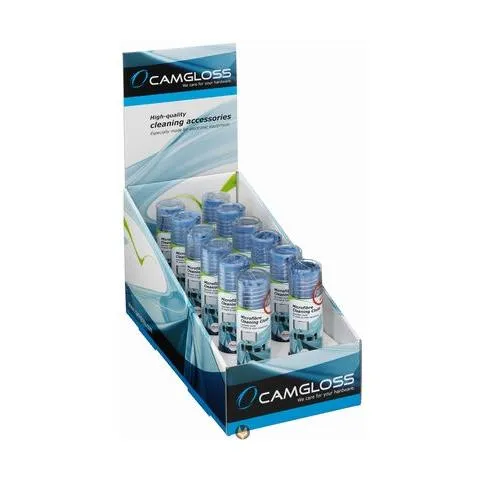 Pratico display con 12 CAMGLOSS Microfibre Cloth (18x20)