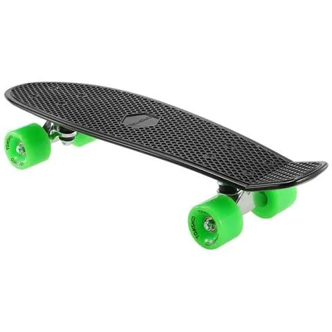 Skateboard Da 22 Pollici Cruiser Board Pu Wheels Skate Deck Completo Nero