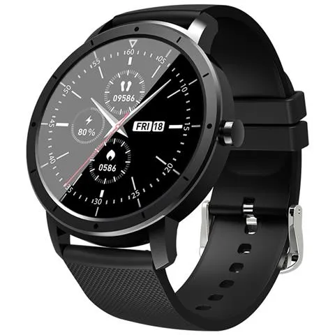 Smart Watch Uomo Donna Ip68 Impermeabile Bluetooth Monitoraggio Del Sonno Fitness Cardiofrequenzimetro Orologi Intelligenti (nero)