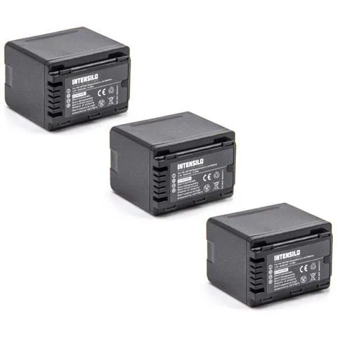 3x Li-ion Batteria 4040mah 3.6v Per Telecamera Videocamera Camcorder Panasonic Hc-v520gk, Hc-v520m, Hc-v520mgk, Hc-v710, Hc-v720, Hc-v720gk