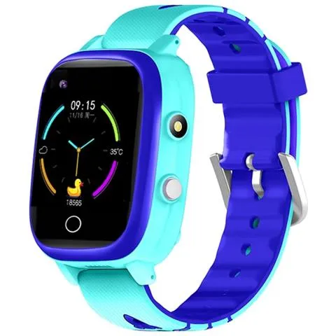 Bambini Smart 4g Wifi Orologio Impermeabile Sim Card Gps Localizzatore Di Posizione Temperatura Corporea Frequenza Cardiaca Pressione Sanguigna Smart Watch Kid  smart Watches (blu)