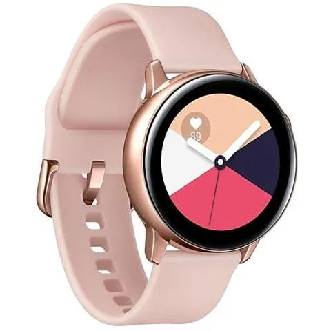 Galaxy Watch Active Impermeabile 5ATM Display 1,1'' 4 GB Wi-Fi / Bluetooth e NFC per Fitness con Cardiofrequenzimetro 40mm Oro Rosa - Europa