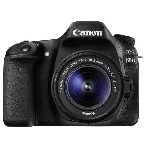 Fotocamenra EOS 77d kIT miT 18-55 MM F / 4-5.6 IS STM Sensore APS-C da 24.2 milioni di pixel DualPixel AF a 45 punti Connettività WiFi, NFC, Bluetooth