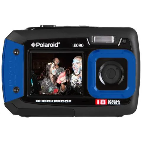Fotocamera Digitale Subacquea iE090 18 Mpx Sensore CCD Zoom Digitale 4x - Nero / Blu