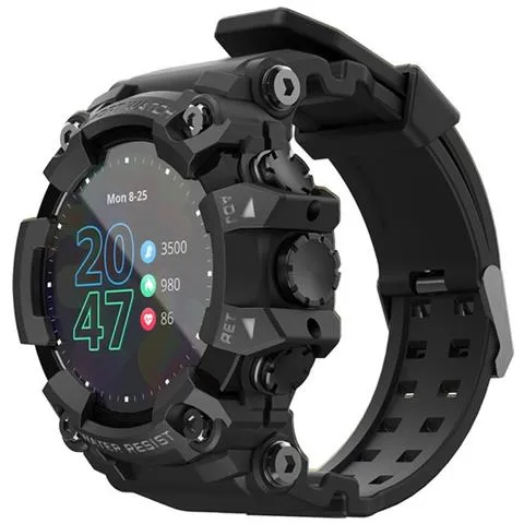 Schermo Fitness Tracker Smart Watch Uomo Cardiofrequenzimetro Smartwatch Per La Pressione Sanguigna Per Android Ios  smart Watches (nero)