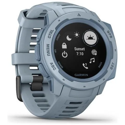 Smartwatch Instinct Impermeabile 10 ATM Bluetooth per Fitness con Contapassi e Cardiofrequenzimetro Colore Blu
