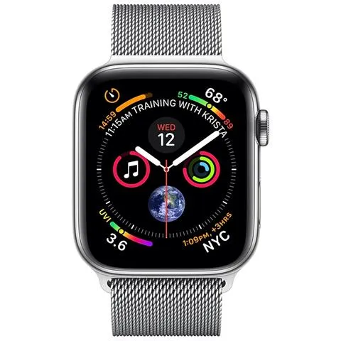 Watch Series 4 44mm Impermeabile 5ATM Display Cellular GPS Cardiofrequenzimetro Acciaio Inossidabile