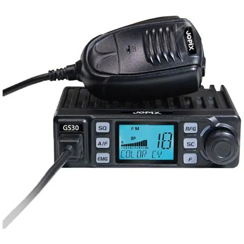 Stazione Radio Cb Jopix Gs30 40 Ch Am / Fm 12-24v Asq Rf Guadagno Schermo Multicolore