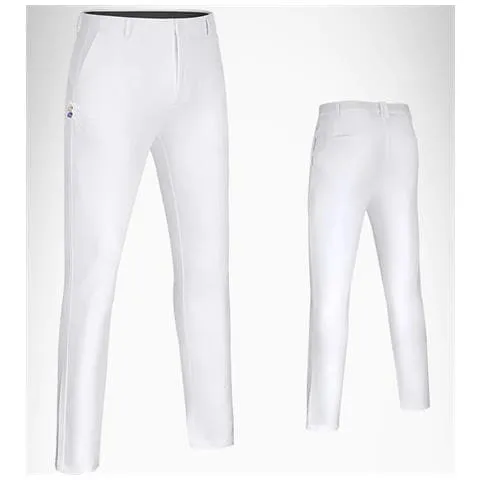Nuovi Pantaloni Da Uomo Di Abbigliamento Da Golf Estivo Traspirante Ad Asciugatura Rapida [ bianco Spesso / W36]