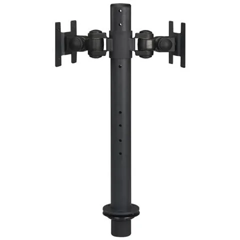 Desk Mount Dual Back2back 10-30 Grm. Blk. Max20kg. Vesa75x75to100x100