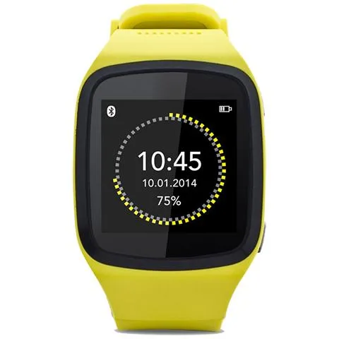 Smartwatch ZeSplash Resistente all’acqua Display 1.54'' Bluetooth con Funzione Contapassi Giallo - Europa