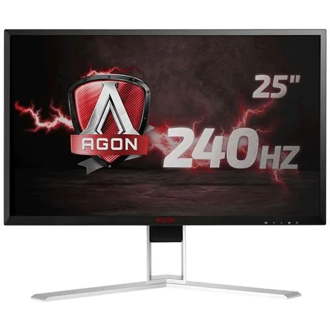 AGON AG251FZ Monitor Gaming da 24,5'', FHD, 1920x1080, 240Hz, 1 msec, Speaker, D-Sub, 2 X HDMI, DP, 4 Porte USB, Nero