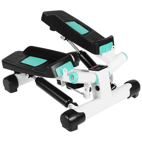 Sport Vida Mini Twister stepper aerobico per la casa - Computer LCD - Swing Stepper dispositivo di allenamento fitness allenamento Indoor - - resistenza regolabile verticale Climber (turchese bianco)