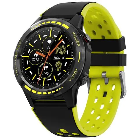 Smart Watchgps Uomo Donna Bussola Barometro Altitudine Full Touch Fitness Outdoor Watch Orologi Intelligenti  orologi Intelligenti (giallo)