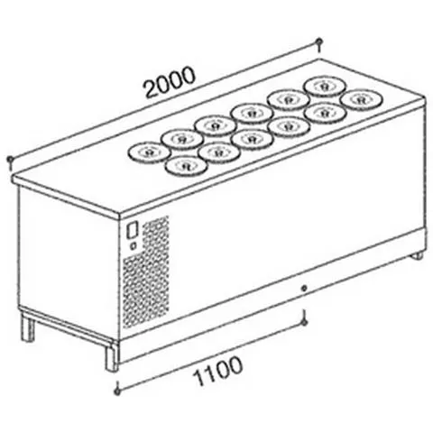 Banco Pozzetti Gelato Bpl 2000bgli / 12 Con Riserva